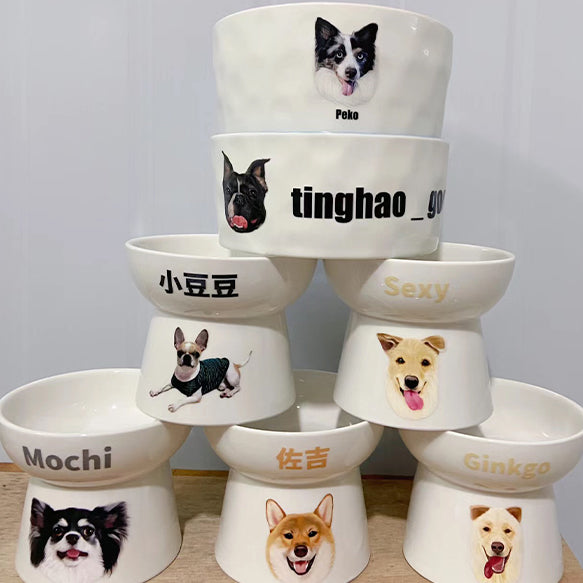 カスタム ペットフードボウル オリジナル ✨ 猫用 犬用 食器 ペット 名前 用品
