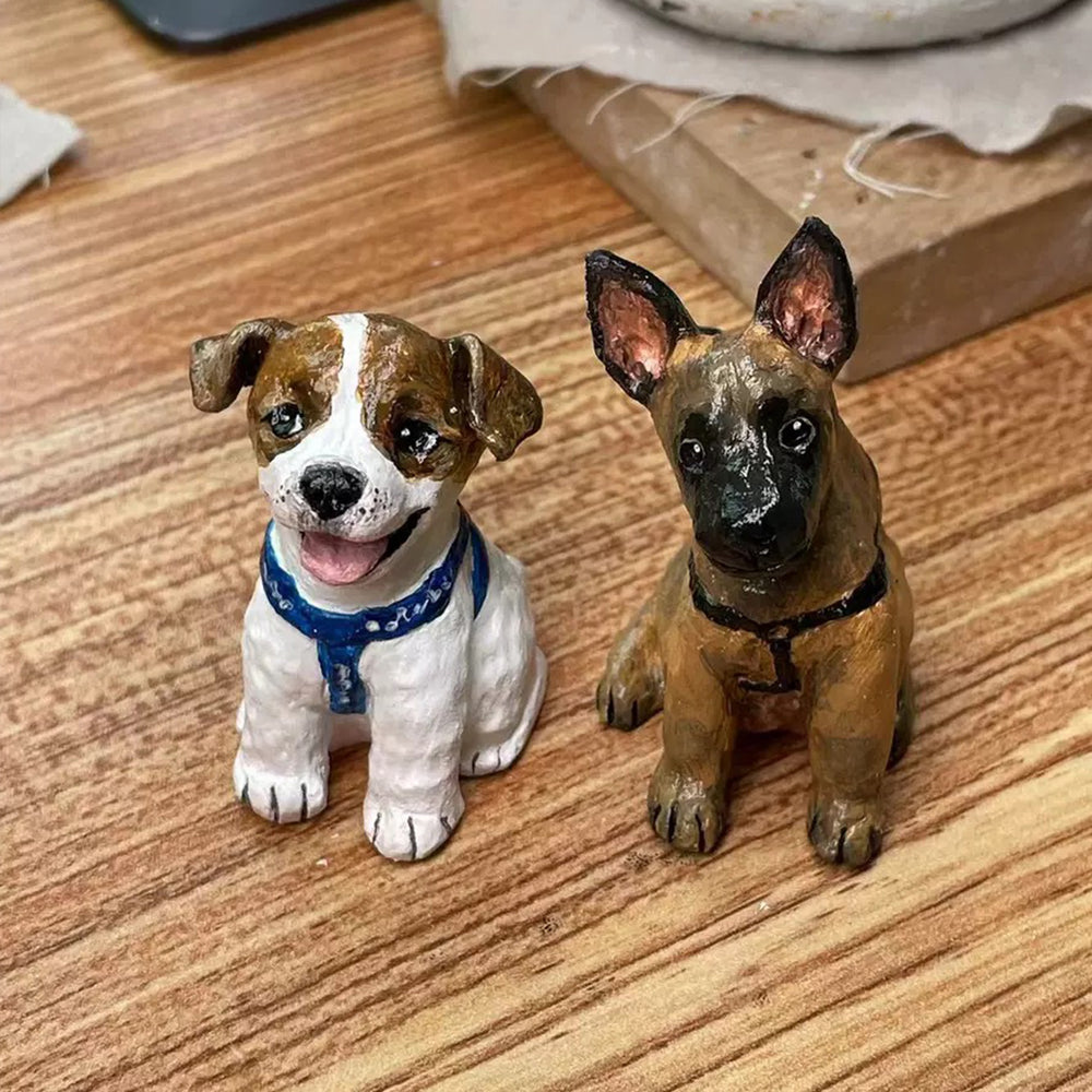 ｜デスクアクセサリー｜ペットの置物 手作り 猫や犬 可愛くて精巧なギフト 世界に一つだけのカスタム