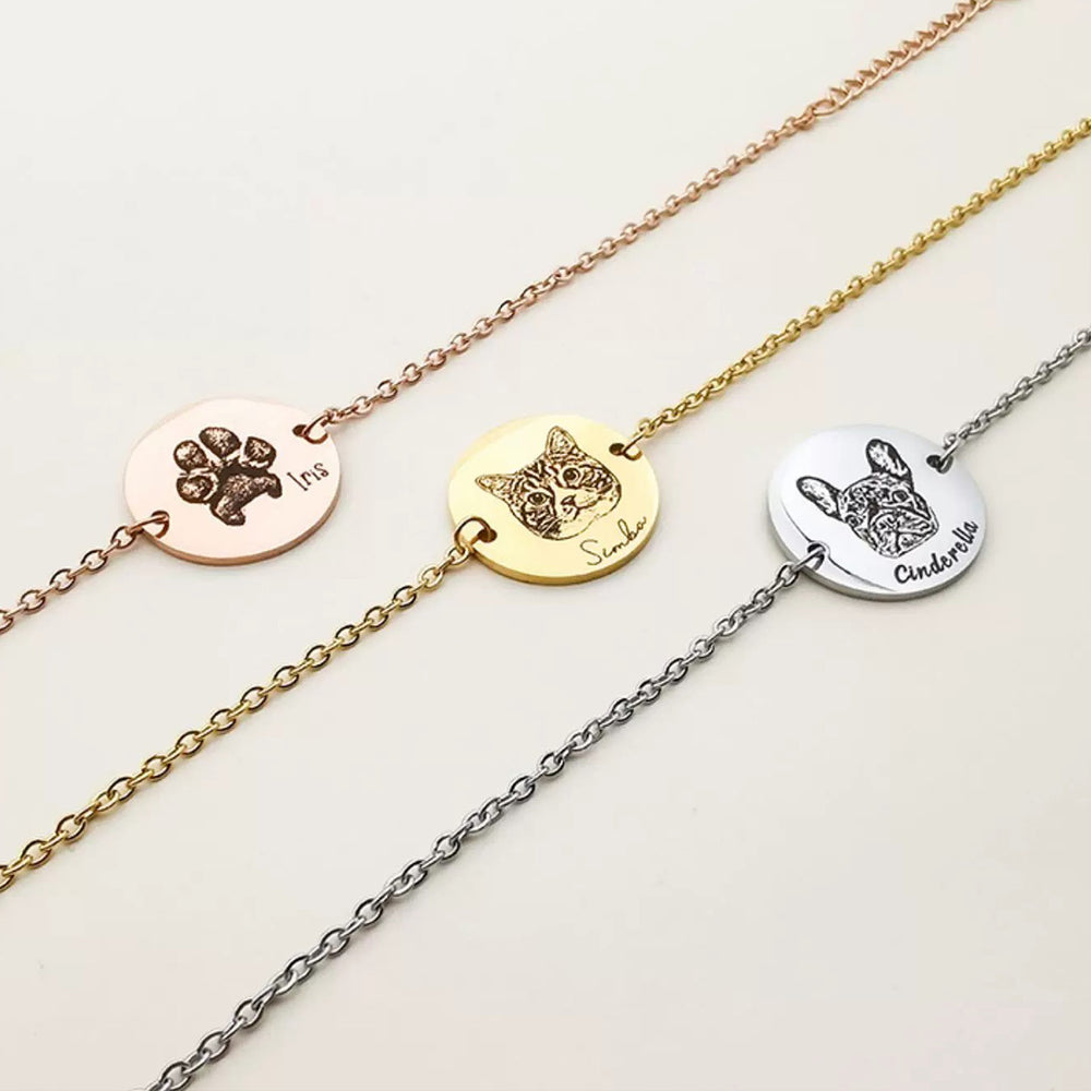 「萌えペットブレスレット」 猫や犬のペット用ブレスレット カスタマイズ 立派なギフト オリジナル個性 アイテム