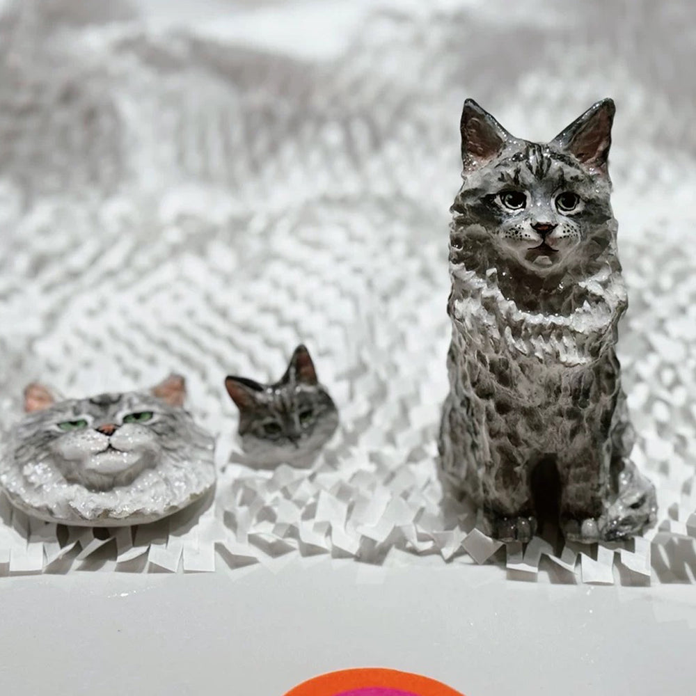 ｜デスクアクセサリー｜ペットの置物 手作り 猫や犬 可愛くて精巧なギフト 世界に一つだけのカスタム