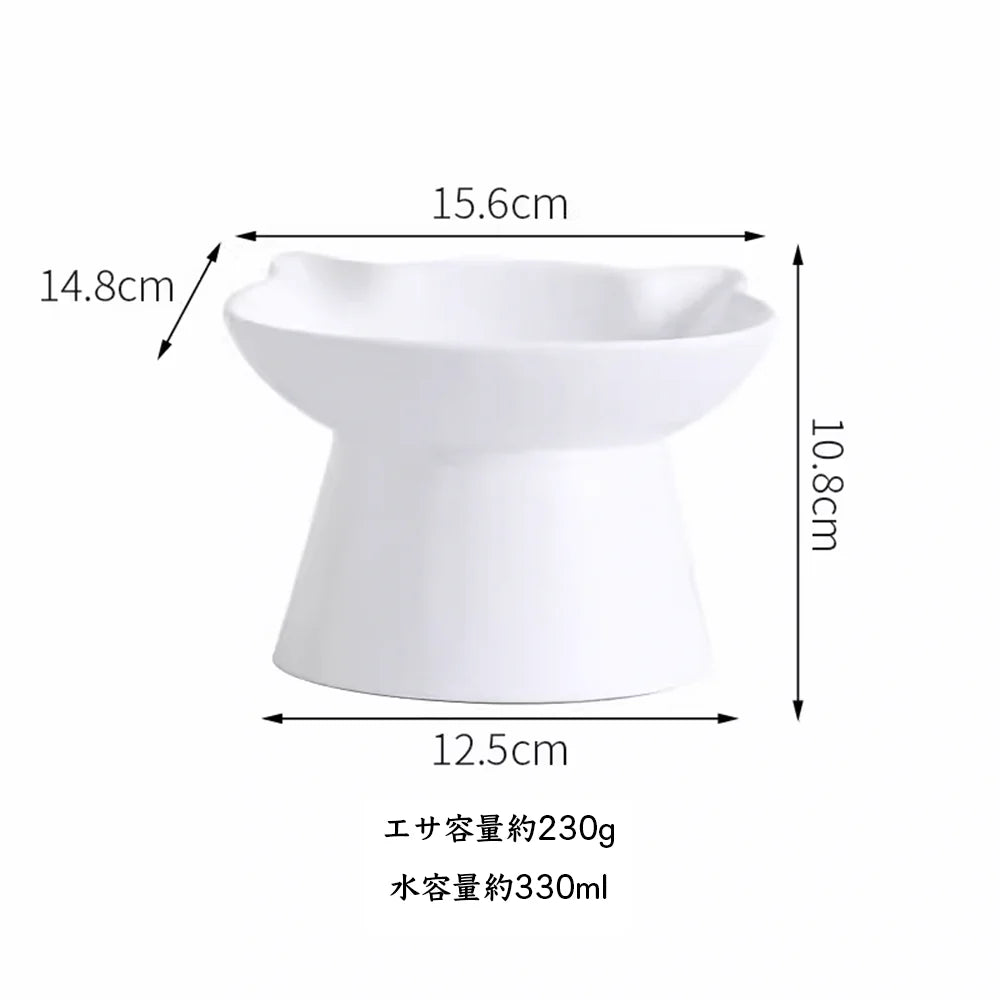 【猫耳デザイン】オリジナル似顔絵と名前が入る ✨ペット 猫 犬 用品ペットフードボウル 食器