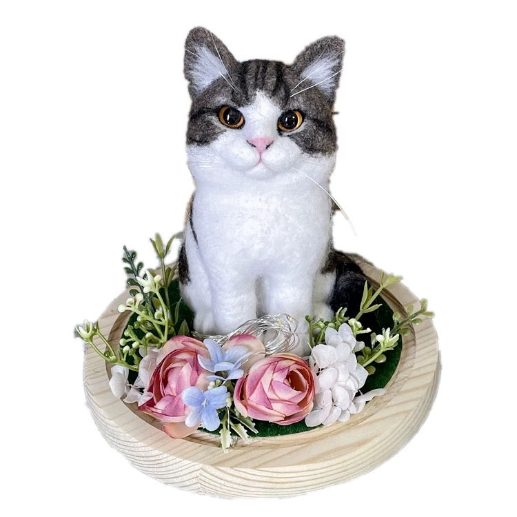 オーダーメイドのペット ウールフェルト｜亡くなったペットの羊毛フェルト製品｜ペットのメモリアルグッズ