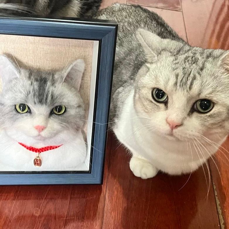 ペットフェルトフォトフレームカスタム｜手作り｜素敵なギフト｜ペットの記念