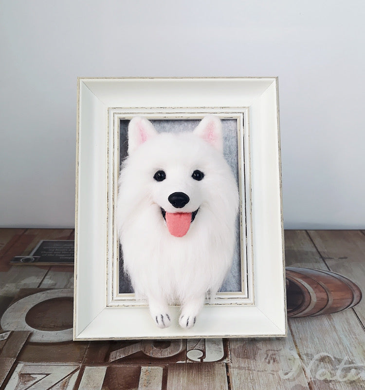 ペットフェルトフォトフレームカスタム｜手作り｜素敵なギフト｜ペットの記念