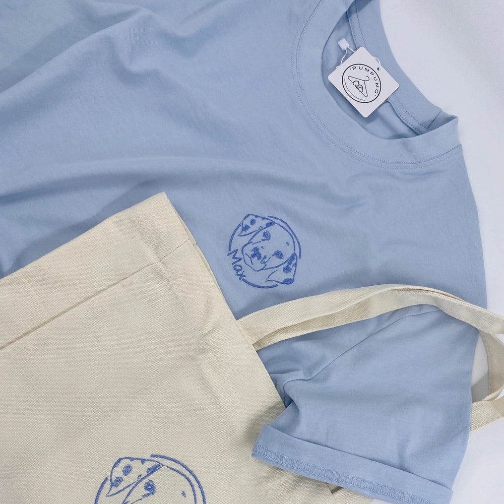 うちの子・ペットの写真でつくる定番刺繍Tシャツ XS〜3XL いつでも一緒♪