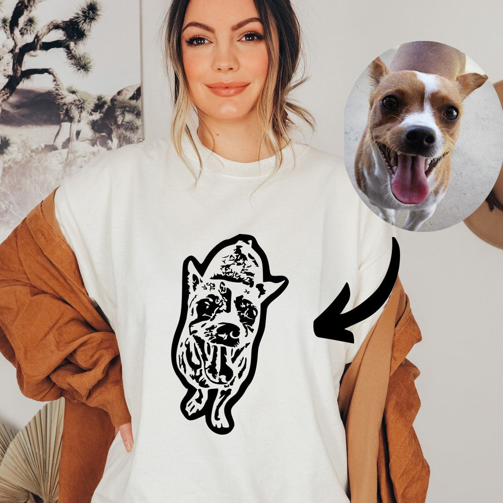 うちの子・ペットの写真でつくる定番Tシャツ XS〜3XL いつでも一緒♪