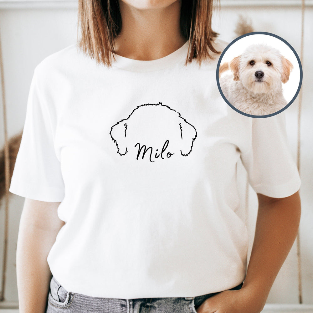 うちの子・ペットの写真でつくる定番耳Tシャツ XS〜3XL いつでも一緒♪