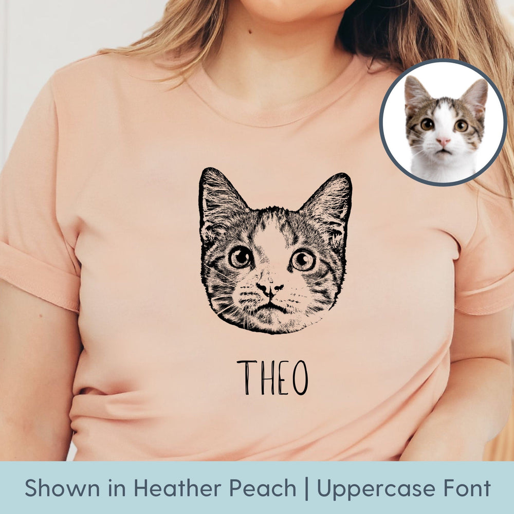 うちの子・ペットの写真でつくる定番お名前Tシャツ XS〜3XL いつでも一緒♪