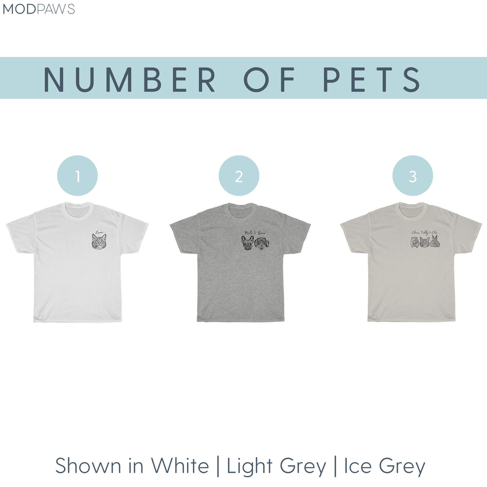 うちの子・ペットの写真でつくる定番お名前Tシャツ XS〜3XL いつでも一緒♪