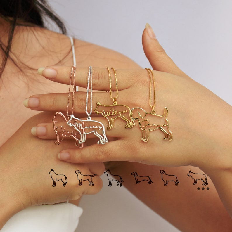 名前やイニシャルでつくるオーダーネックレス♡犬や猫ペットの形でお作りします！名入れ♡世界に一つ！バースメモリー♡ペット♡