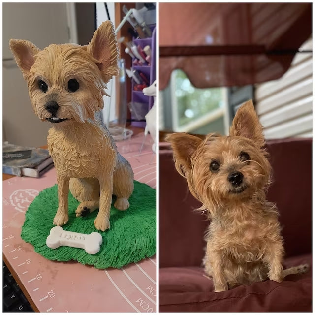 【オーダーメイド】うちの子　写真から可愛いフィギュアに　お名前入り