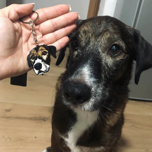 オリジナル似顔絵ペットキーチェーン