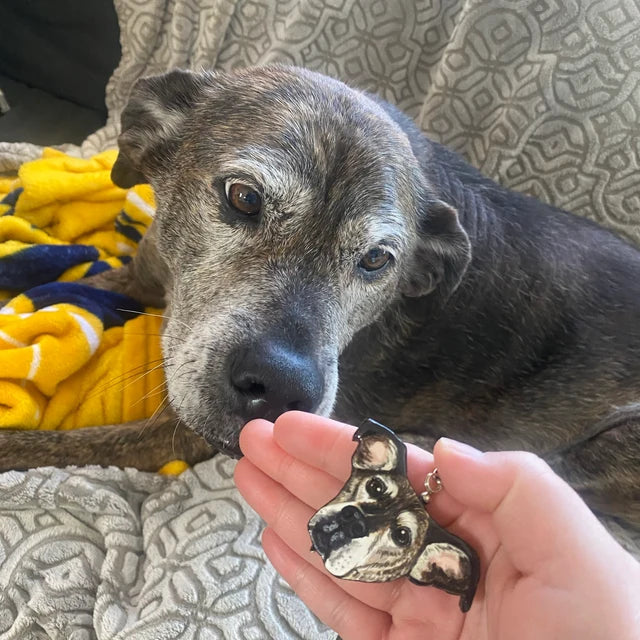 オリジナル似顔絵ペットキーチェーン