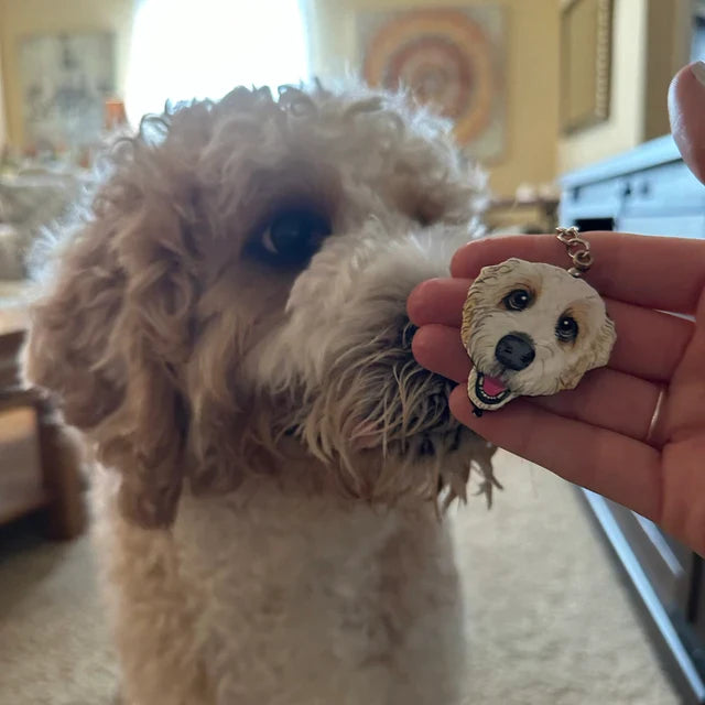 オリジナル似顔絵ペットキーチェーン